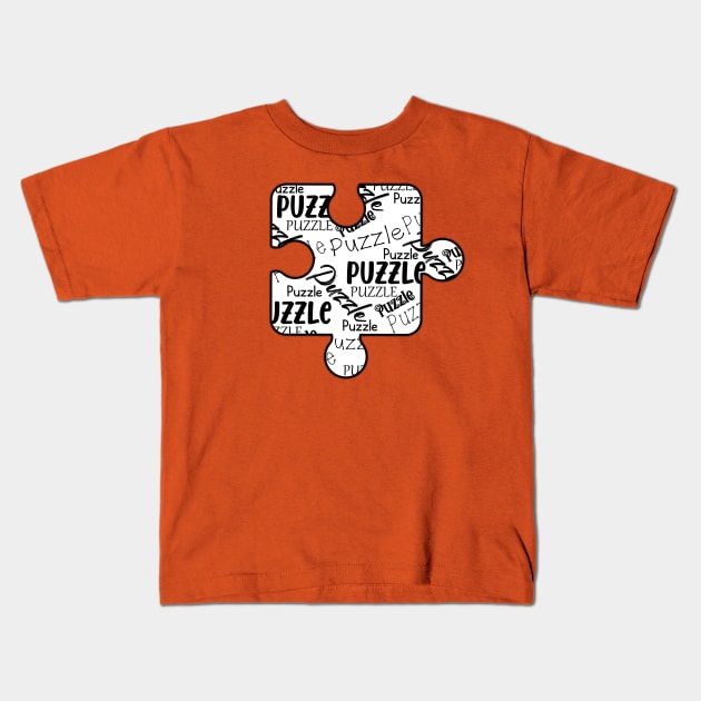 Puzzle Piece Kids T-Shirt by Mey Designs